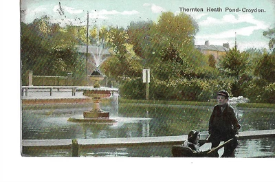 £3 • Buy Postcard, Thornton Heath Pond Croydon  Posted 1904