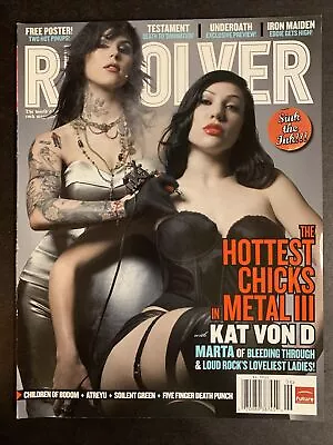 Revolver Magazine #69 + Poster Metal Chicks Kat Von D * Karin Axelssan #JER-36 • £20.10