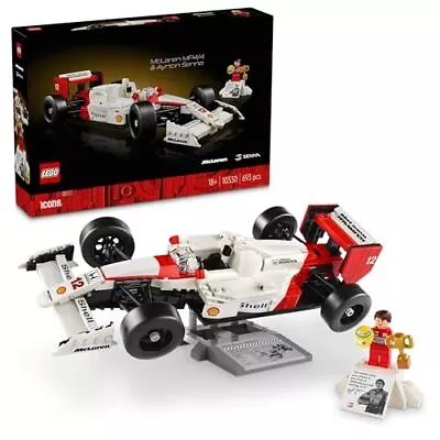 LEGO Icon McLaren MP4/4 & Ayrton Senna F1 Senna Car Plastic Model Miniature • $120.36