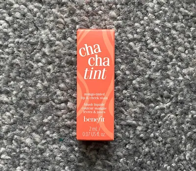 £7.99 • Buy Bnib   Benefit   Travel Size Chacha Tint Mango Tinted Lip & Cheek Stain - 2ml !