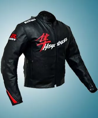 Jackets Black Leather Biker Racing Armor Protector Close Suzuki Hayabusa Motorcy • $169