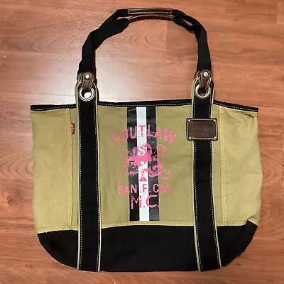 Levi Strauss Canvas Large Tote Bag The Outlaw San Francisco California VGC • £39.99