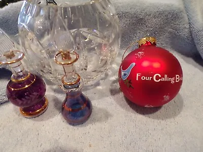 NEW Kurt S Adler Replacement Blown Glass Bulb Ornament 4 Calling Birds  B710 • $9