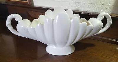 Vintage Kensington Ware Burslem Art Deco Mantle Vase Large White • £40