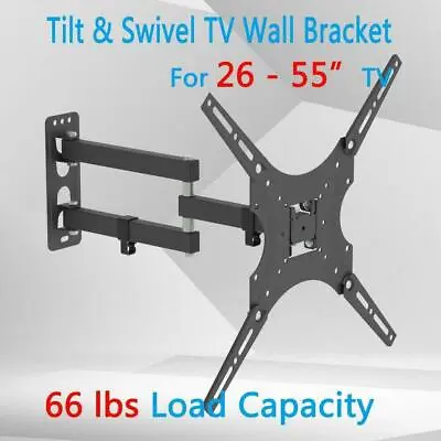 TV Wall Bracket Mount Tilt Swivel For Samsung Sony LG 26 32 40 43 50 55 Inch • £9.95