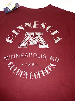 Champion Men's Minnesota  Golden Gophers Burgundy Tee Logo Size XL NWT • $18.95