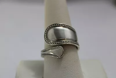 $45 • Buy Sterling, Silver, Jewelry, Spoon Ring, Bead,Towle, 10  (bin #11)