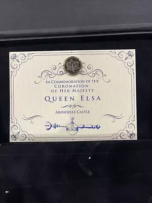 $32.19 • Buy Disney Frozen Embroidery Lapel Pin The Broadway Musical Coronation Elsa Arendale
