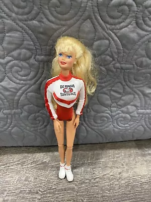 Barbie Cheerleader Doll UGA University Of Georgia 1996 Bulldogs • $3.98