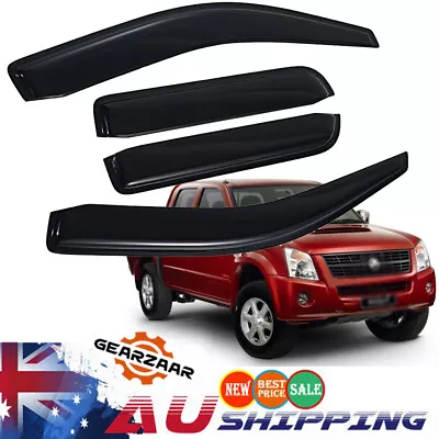 Weathershields Weather Shields For Holden Rodeo Dual Cab 03-08 Window Visors AUS • $44.34