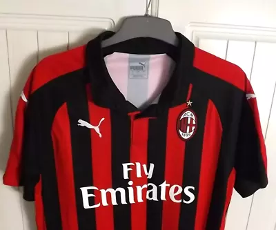 Puma AC Milan Home Shirt Size L VGC • £9.99