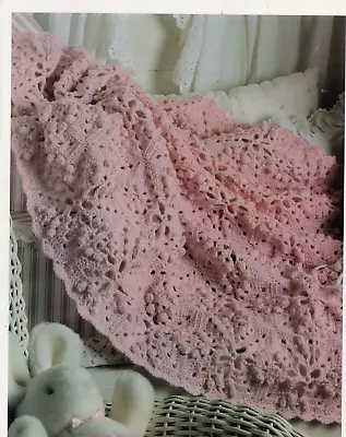 Granny's Girl Baby Afghan Crochet Pattern • $1