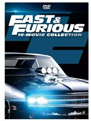 Fast And Furious 10-Movie Collection DVD Region 1-US • $21.59