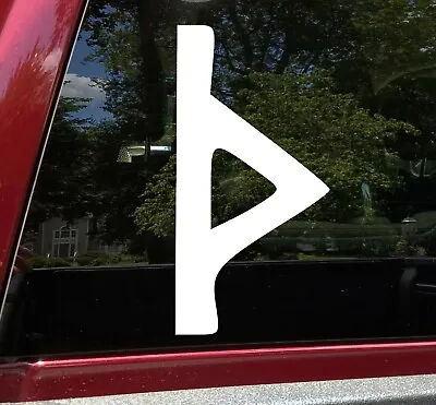 Thorn Rune Thurisaz Vinyl Decal - Viking Futhark Symbol Mjolnir - Die Cut Sticke • $22.49