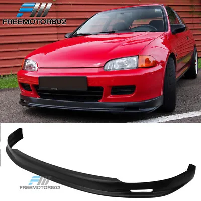 Fit 92-95 Honda Civic EG Coupe Hatchback Mugen Style PP Front Bumper Lip Spoiler • $53.57