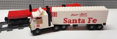 Custom Train Santa Fe W/Trailer Flat Car -PLEASE READ DESCRIPTION- • $246.27