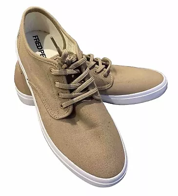 Fred Perry Merton Twill Trainers Shoes Plimsolls Pumps B5184-938 SANDSTORM UK 9 • £10