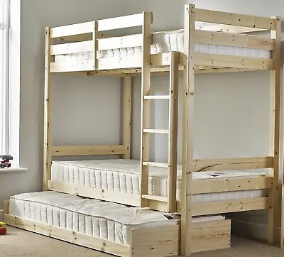 £250 • Buy Wayfair Bunk Bed - Single Solid Wood Inc Mattresses - Part Assembled - Unused 