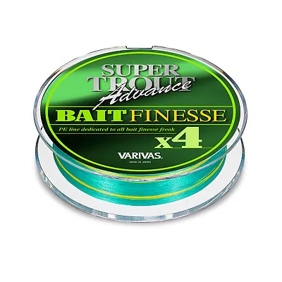 * VARIVAS SUPER TROUT Advance Bait Finesse PE X4 100m #Light Green Marking • $19