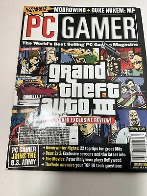 PC Gamer Magazine #97 July '02  Vol 9 No 7 Grand Theft Auto III Solo Edition • $9.95