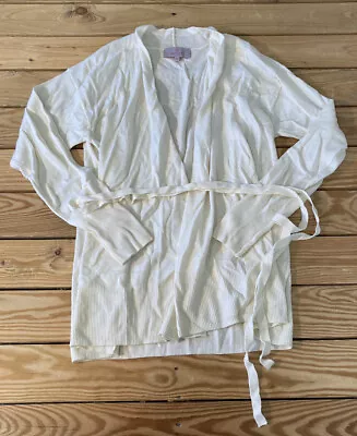 Laurie Felt NWOT Women’s Tie Front Ballet Sweater Cashmere Blend Size L Cream AG • $17.10