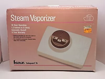 Vintage Kaz Safeguard 76 Steam Vaporizer Humidifier 1.2 Gallon Colds Croup Flu • $21.24