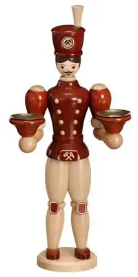 Christmas Figures Miner Height 11 13/16in New Candle Stand Candlestick • $172.99