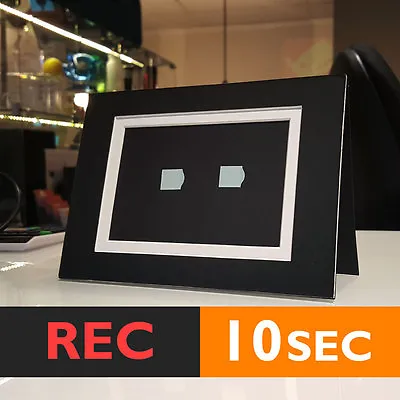 10s PHOTO FRAME CARD (BLACK) RECORD Chip Sound Music Voice Talk Greeting Talking • $13.36