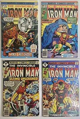 Lot Of 12 Iron Man Bronze Age Marvel Comics! Midas Sunfire Ultimo Red Ghost • $44.99