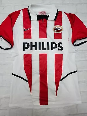 Nike Dri-Fit Vintage Soccer PSV Eindhoven Jersey In Red & White Size Small • $39.90