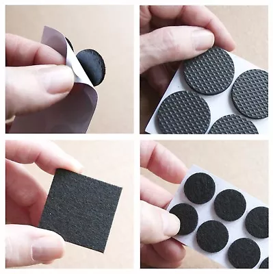 Felt Or Foam Rubber Pads Floor Protect Sticky Back Self Adhesive Furniture Feet • £1.85