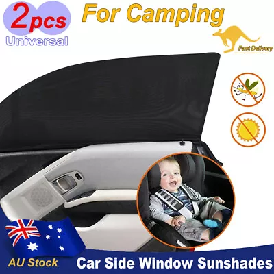 2pcs Side Window Car Sun Shades For Pets Privacy Sunshade Breathable For Camping • $16.94