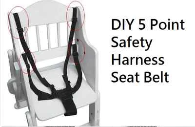 $10.99 • Buy DIY 5 Point Harness Safety Buckle Stroller High Chair Pram Car Seat Belt Strap