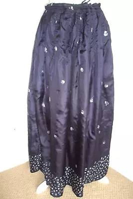 New Designer Batik Silk Skirt By Bishopston Trading Co Size 16 Cost 145.00 • $9.96