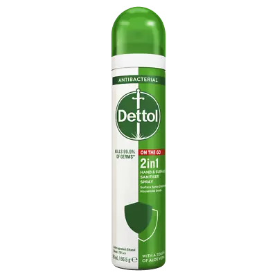 Dettol 2 In 1 Hand & Surface Sanitiser Spray 90mL Disinfectant On The Go • $17.09