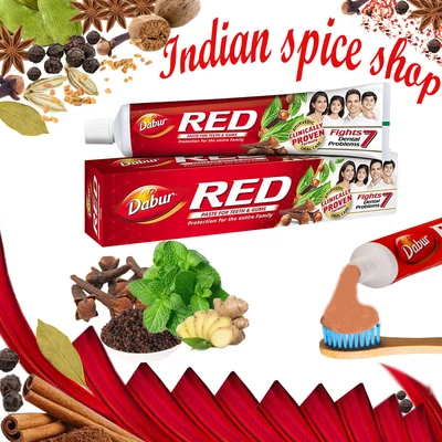 £6.29 • Buy Dabur Red Tooth Paste For Teeth And Gums And Fights  Dental Problems - 100g