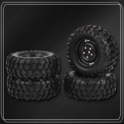 $26 • Buy 4pcs RC 1/10 96mm 1.9 Tires W/ Hex 12mm Wheels For Rock Crawler Truck Upgrade