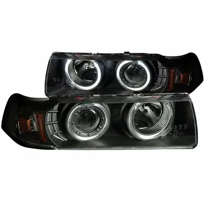 ANZO PROJECTOR HEADLIGHTS G2 HALOS BLACK 1PC For 92-98 BMW E36 Sedan • $239.88