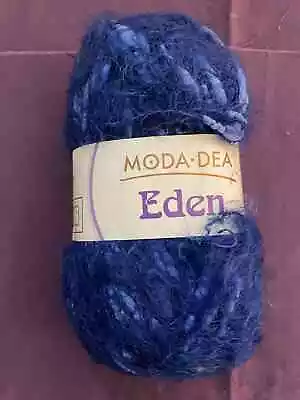 Moda Dea EDEN - Bulky Weight 100% Nylon Eyelash Yarn Color 5885 Paradise (blue) • $2.99