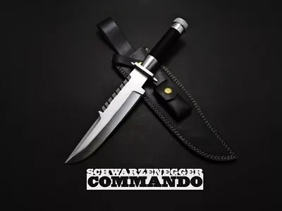 LS1 COMMANDO Knife Handmade Movie Replica Survival Tactical Bowie With Sheath • $104.99