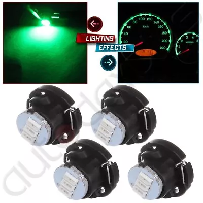 4x Green T5/t4.7 Neo Wedge 3smd Led For Dodge Climate Indicator Lamps Dash Light • $8.73