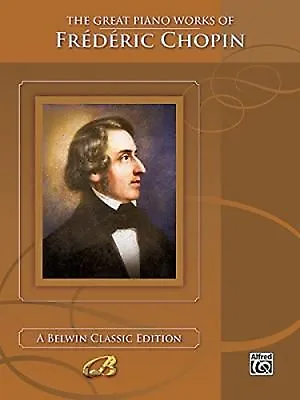 £14.74 • Buy The Great Piano Works Of Frederic Chopin Book Waltz Prelude Nocturne Etude - S95