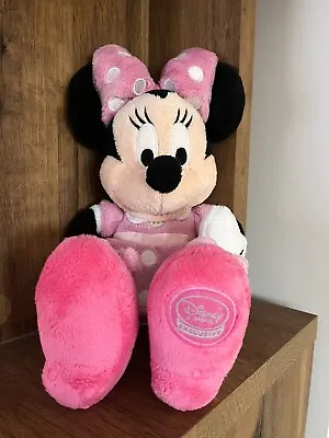 Minnie Mouse Walt Disney Store Exclusive Pink Polka Dot Dress Plush Authentic. • £7.99