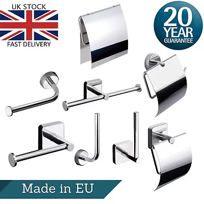 £19.49 • Buy Toilet Roll Holder Round Square Wall Mount Adhesive Or Drilling Stainless Steel