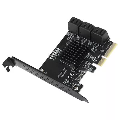 Expansion Card PCIE To 6Port SATA3.0 Hard Disk 6G PCIE3.0 GEN3 4X Interface GDS • £32.51