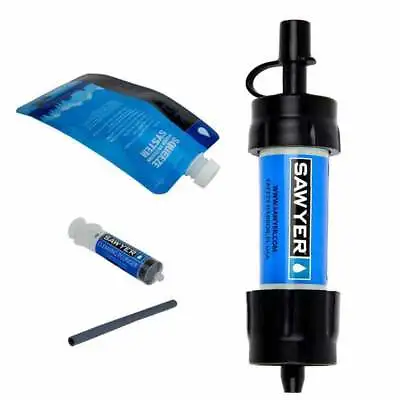 Outdoor MINI WATER FILTER KIT - Filtration Survival Purification Straw • $89.99