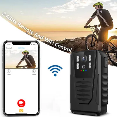 WIFI Wearable Pocket Mini Body Camera W/Clip Security Surveillance Night Vision • £61.19