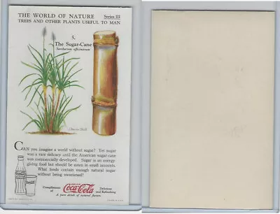 F213-3 Coca Cola Nature Study Trees & Plants 1920's #5 Sugar Cane • $3.41