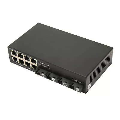 Gigabit Ethernet Switch 12Ports Tx1310nm Rx1550nm Autoneg Fiber Media Converter • $115.58