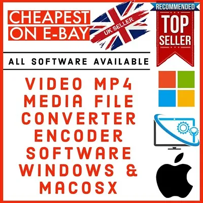 Video Mp4 Media File Converter Encoder For Windows And Macosx • £3.99